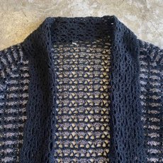 画像7: METALLIC CROCHET DESIGN CARDIGAN / Ladies M (7)