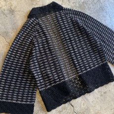 画像5: METALLIC CROCHET DESIGN CARDIGAN / Ladies M (5)