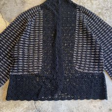 画像6: METALLIC CROCHET DESIGN CARDIGAN / Ladies M (6)