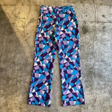 画像2: GEOMETRIC PATTERN DESIGN PANTS / W27 (2)