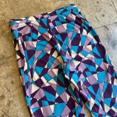 画像9: GEOMETRIC PATTERN DESIGN PANTS / W27 (9)