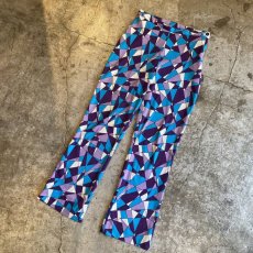 画像4: GEOMETRIC PATTERN DESIGN PANTS / W27 (4)