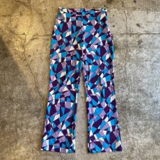 画像1: GEOMETRIC PATTERN DESIGN PANTS / W27 (1)