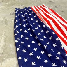 画像9: STARS & STRIPES PATTERN COTTON PANTS / W26~ / MADE IN USA (9)