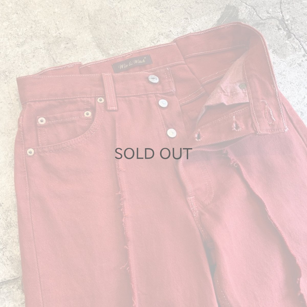 画像8: 【Wiz&Witch】FLARE CUT DENIM PANTS / W28 (8)