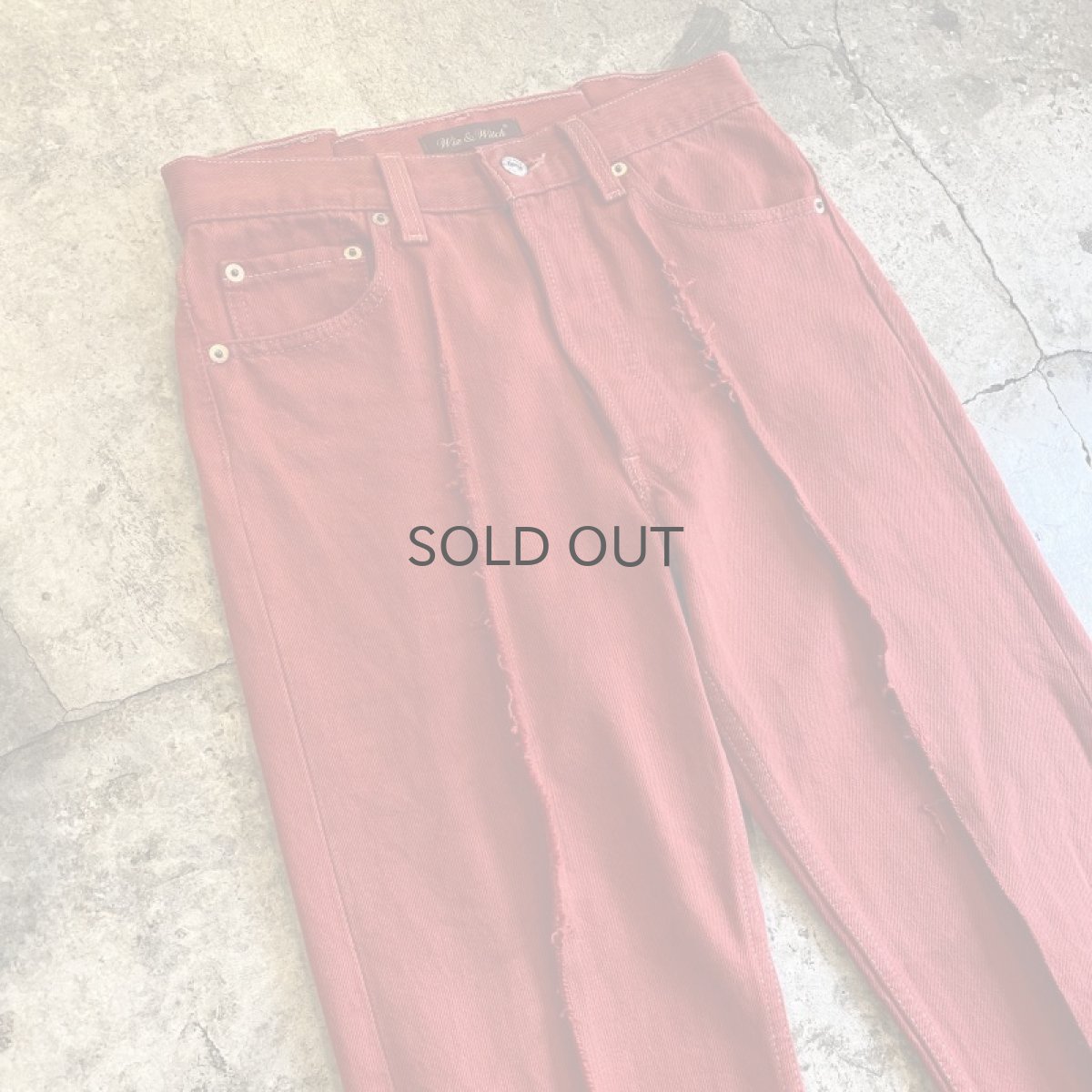 画像3: 【Wiz&Witch】FLARE CUT DENIM PANTS / W28 (3)