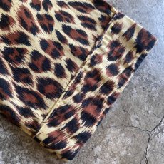 画像9: LEOPARD PATTERN POCKET DESIGN L/S SHIRT / Ladies L (9)