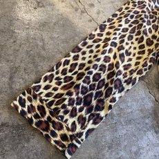 画像7: LEOPARD PATTERN POCKET DESIGN L/S SHIRT / Ladies L (7)