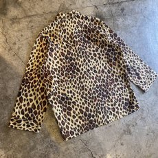 画像10: LEOPARD PATTERN POCKET DESIGN L/S SHIRT / Ladies L (10)