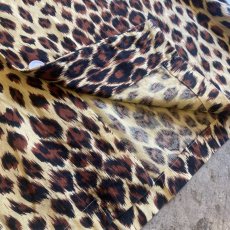 画像11: LEOPARD PATTERN POCKET DESIGN L/S SHIRT / Ladies L (11)