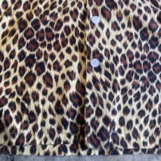 画像5: LEOPARD PATTERN POCKET DESIGN L/S SHIRT / Ladies L (5)