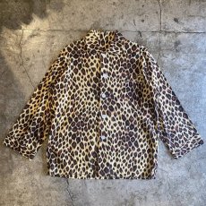 画像1: LEOPARD PATTERN POCKET DESIGN L/S SHIRT / Ladies L (1)