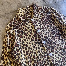 画像3: LEOPARD PATTERN POCKET DESIGN L/S SHIRT / Ladies L (3)