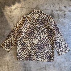 画像2: LEOPARD PATTERN POCKET DESIGN L/S SHIRT / Ladies L (2)