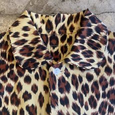画像6: LEOPARD PATTERN POCKET DESIGN L/S SHIRT / Ladies L (6)