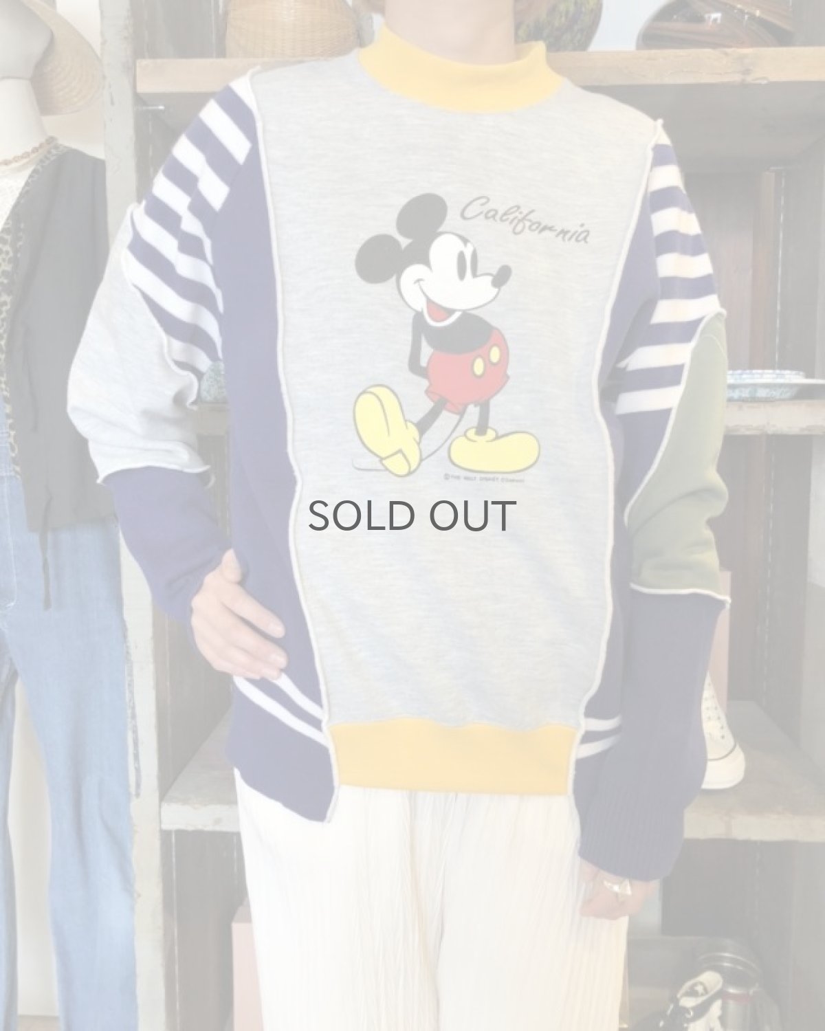 画像12: 【Wiz&Witch】"UNITED" OLD MICKEY FUTURE SWEATER / OS (12)