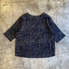画像1: ALL OVER PATTERN DESIGN TOPS / Ladies M (1)