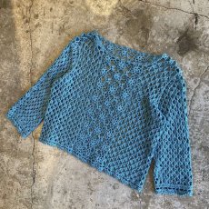 画像4: SUMMER CROCHET COLOR DESIGN L/S TOPS / Ladies M (4)