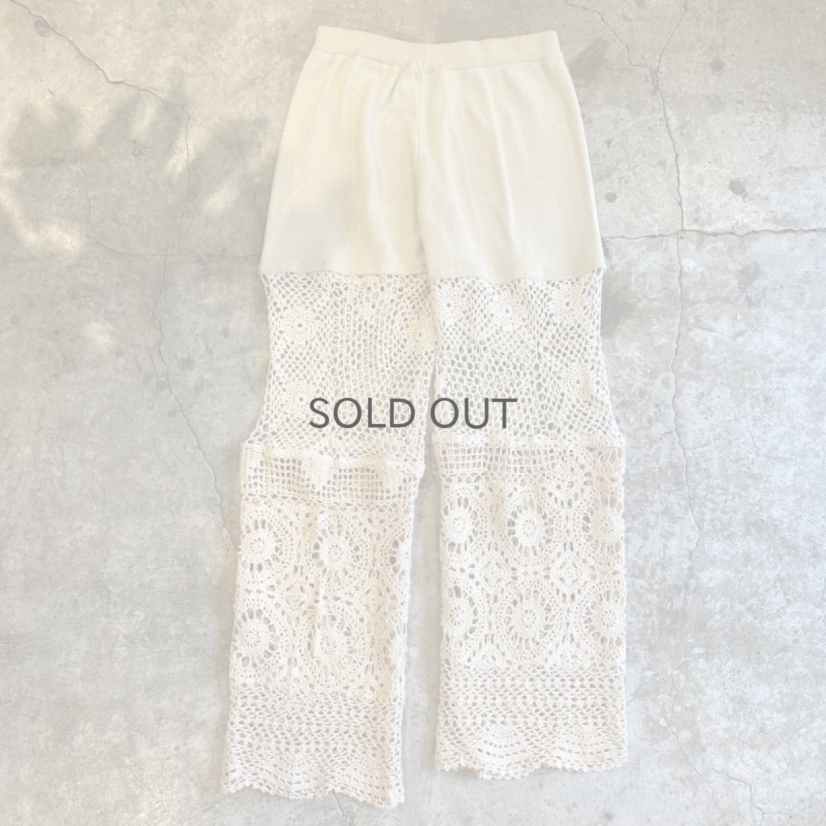 画像2: 【Wiz&Witch】"UNITED" VINTAGE CROCHET PANTS / W28~W31 (2)