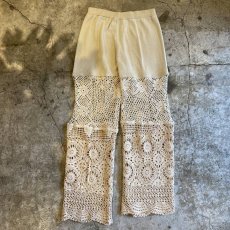 画像2: 【Wiz&Witch】"UNITED" VINTAGE CROCHET PANTS / W28~W31 (2)