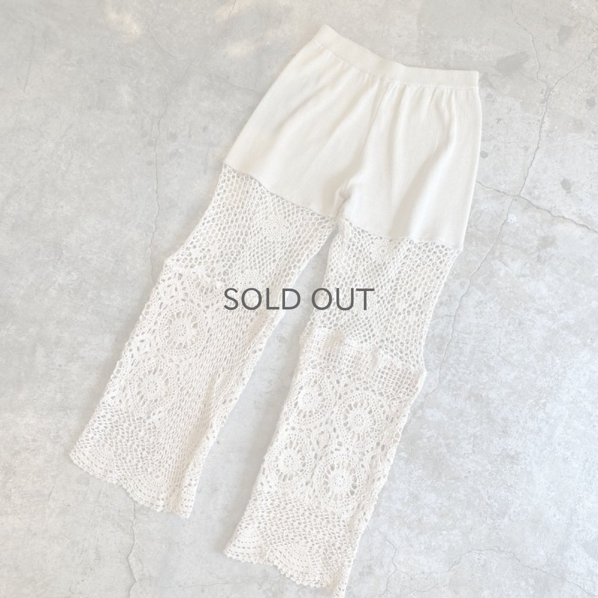 画像4: 【Wiz&Witch】"UNITED" VINTAGE CROCHET PANTS / W28~W31 (4)