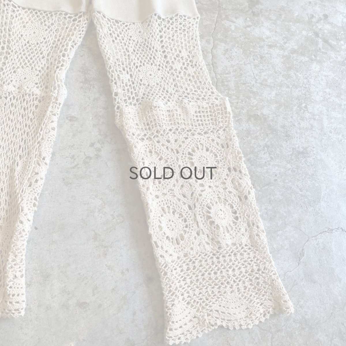 画像6: 【Wiz&Witch】"UNITED" VINTAGE CROCHET PANTS / W28~W31 (6)