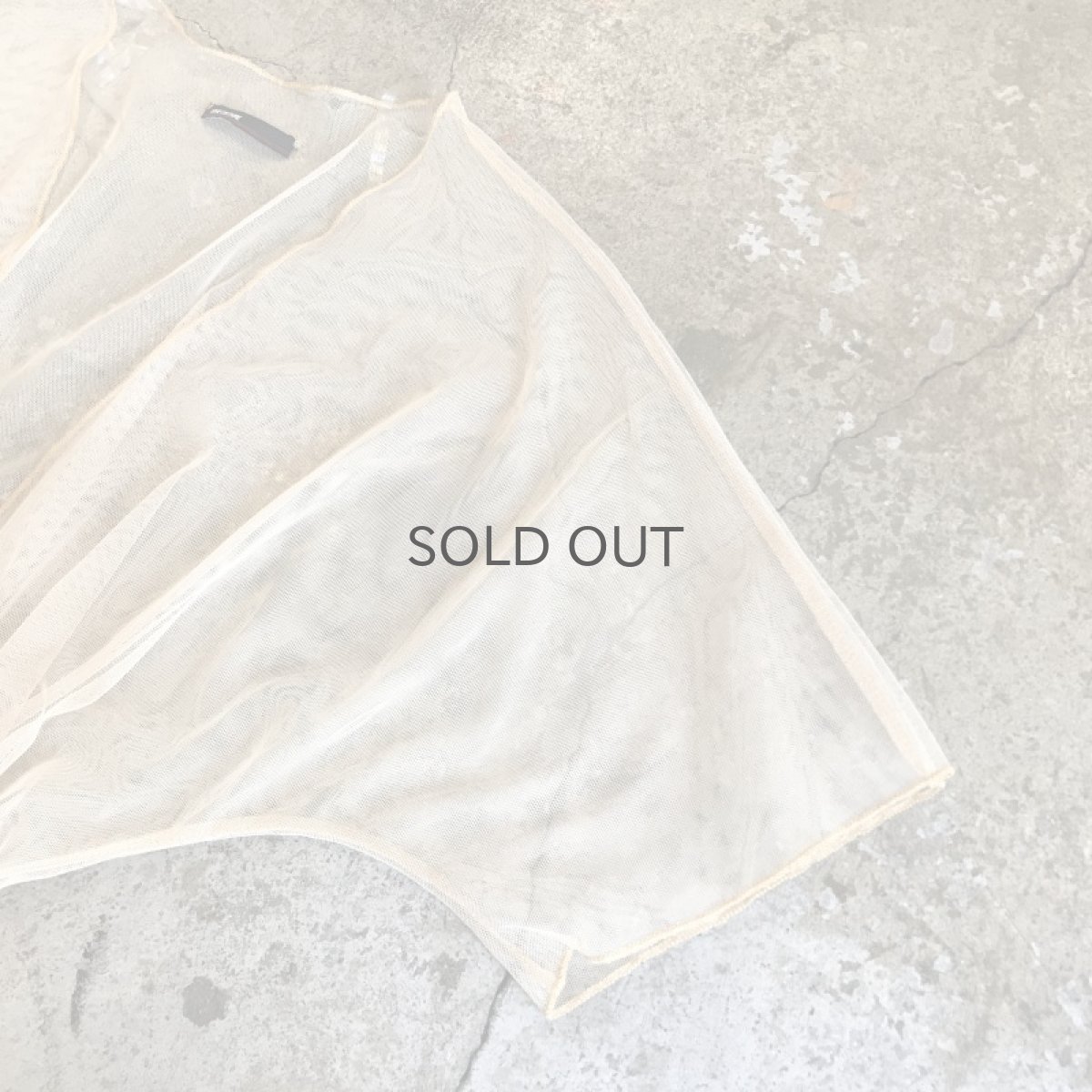 画像7: PALE TONE COLOR PATTERN TULLE LONG CARDIGAN / Ladies S/M (7)