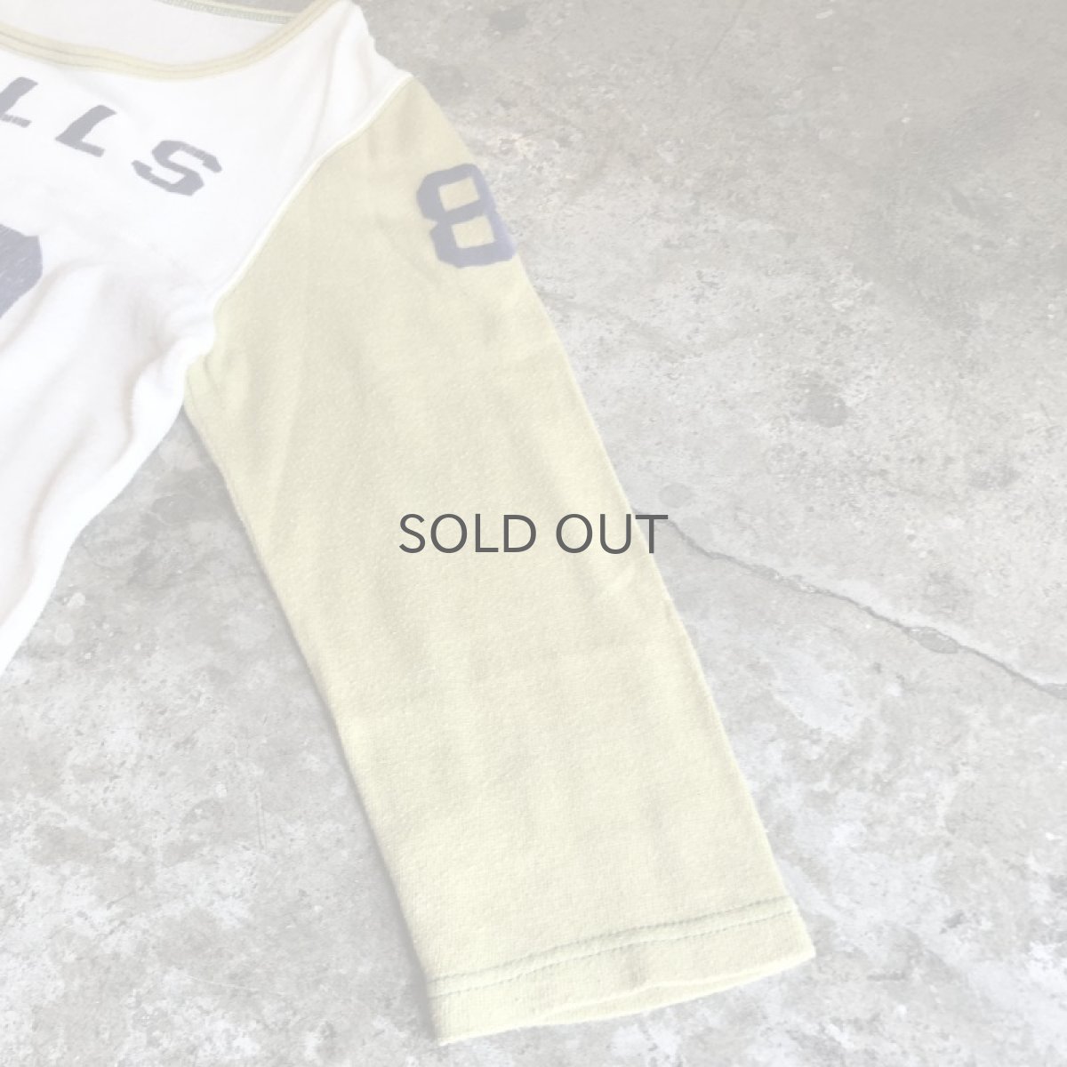 画像6: 60's "SKILLS 82" FELT PRINT DESIGN NUMBERING L/S TEE / Ladies M (6)