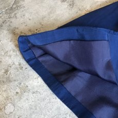 画像5: NAVY COLOR RIBBON DESIGN SILK JACKET / Ladies M (5)