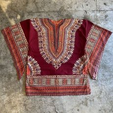 画像2: NATIVE PATTERN PULL OVER SHIRT / Ladies M(L) (2)