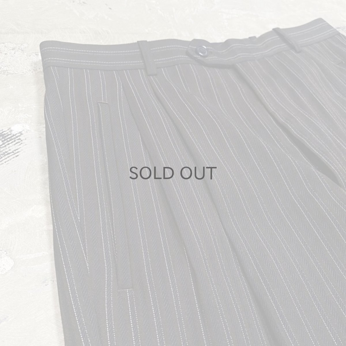 画像3: 【Wiz&Witch】SIDE TIE LINE WIDE SLACKS / W30 (3)