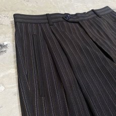 画像3: 【Wiz&Witch】SIDE TIE LINE WIDE SLACKS / W30 (3)