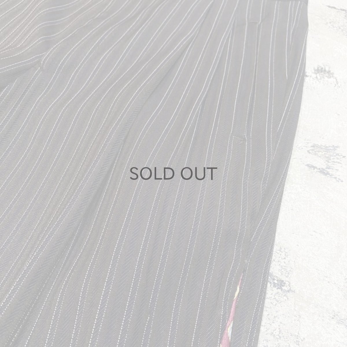 画像4: 【Wiz&Witch】SIDE TIE LINE WIDE SLACKS / W30 (4)