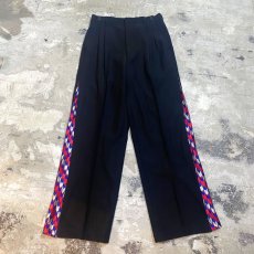 画像1: 【Wiz&Witch】SIDE TIE LINE WIDE SLACKS / FREE (1)