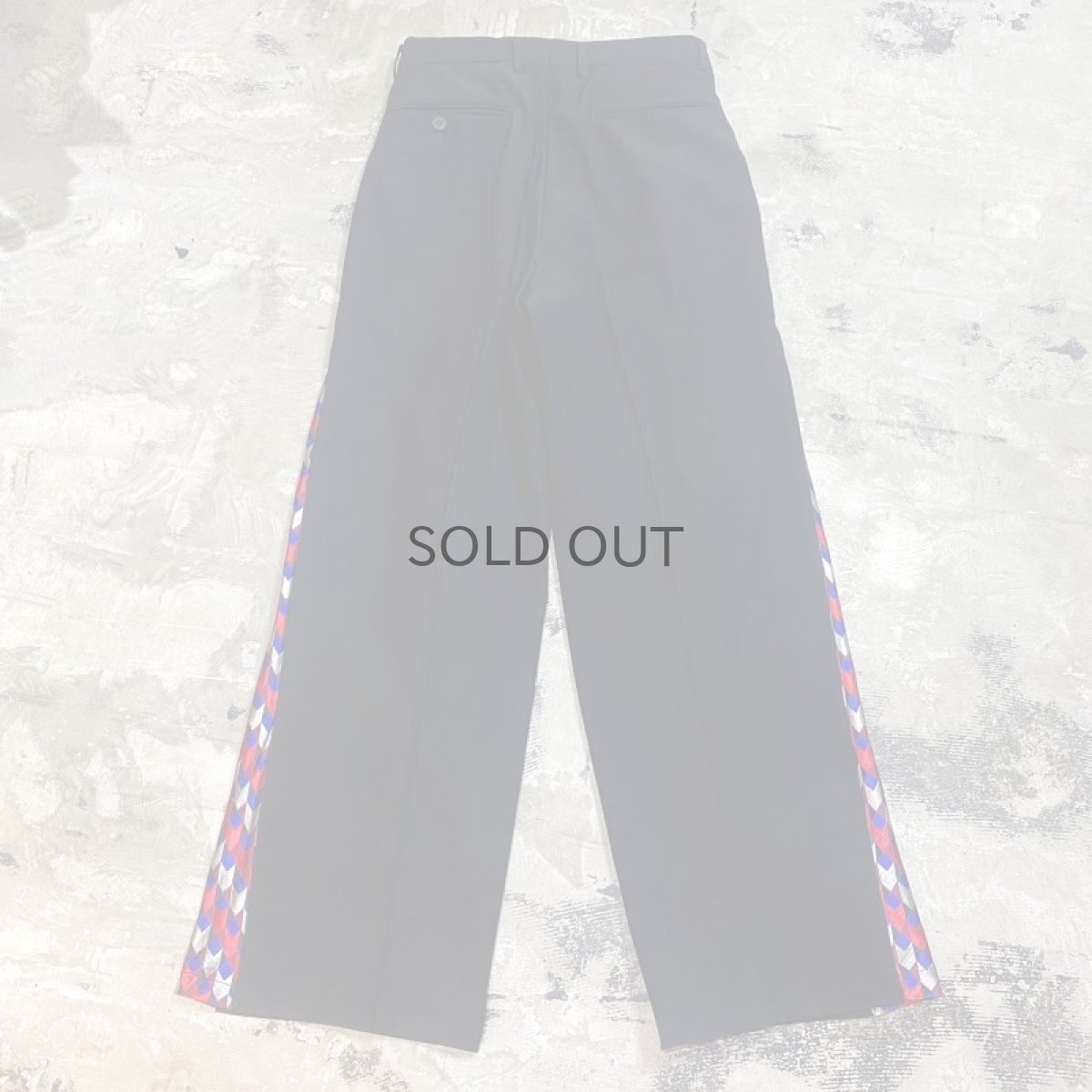 画像2: 【Wiz&Witch】SIDE TIE LINE WIDE SLACKS / FREE (2)