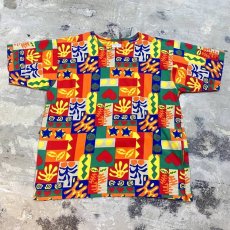 画像1: ARTISTIC ALL OVER PATTERN S/S TEE / Mens XL (1)