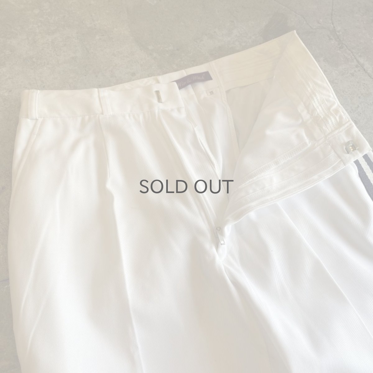 画像7: 【Wiz&Witch】VINTAGE MILITARY SIDE LINE PANTS  / W29 (7)