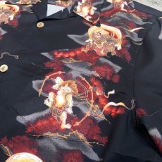 画像4: WIND GOD & THUNDER GOD PATTERN S/S SHIRT / Mens L (4)