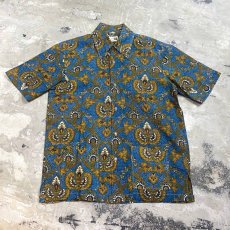 画像1: ALL OVER PATTERN BATIK S/S SHIRT / Mens L (1)