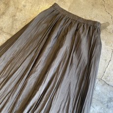 画像7: BROWN COLOR CASUAL PLEATED DESIGN SKIRT / W23~W31 (7)