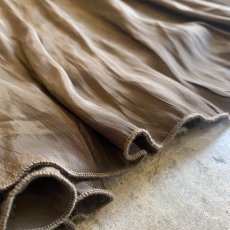 画像10: BROWN COLOR CASUAL PLEATED DESIGN SKIRT / W23~W31 (10)