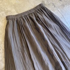 画像3: BROWN COLOR CASUAL PLEATED DESIGN SKIRT / W23~W31 (3)