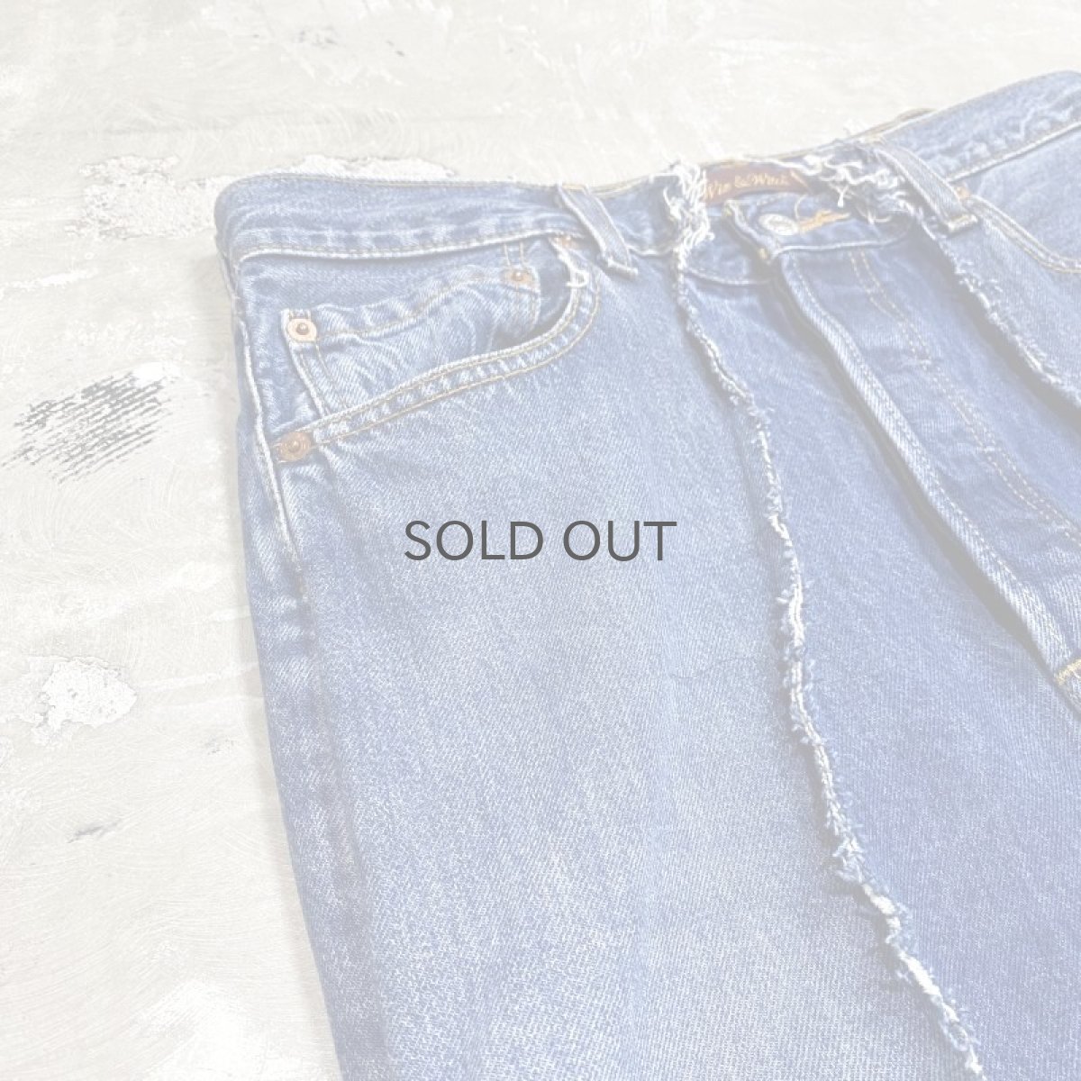 画像3: 【Wiz&Witch】”DIRTY BEAUTIFUL” NOMAD BLUE DENIM JEANS / W32 (3)