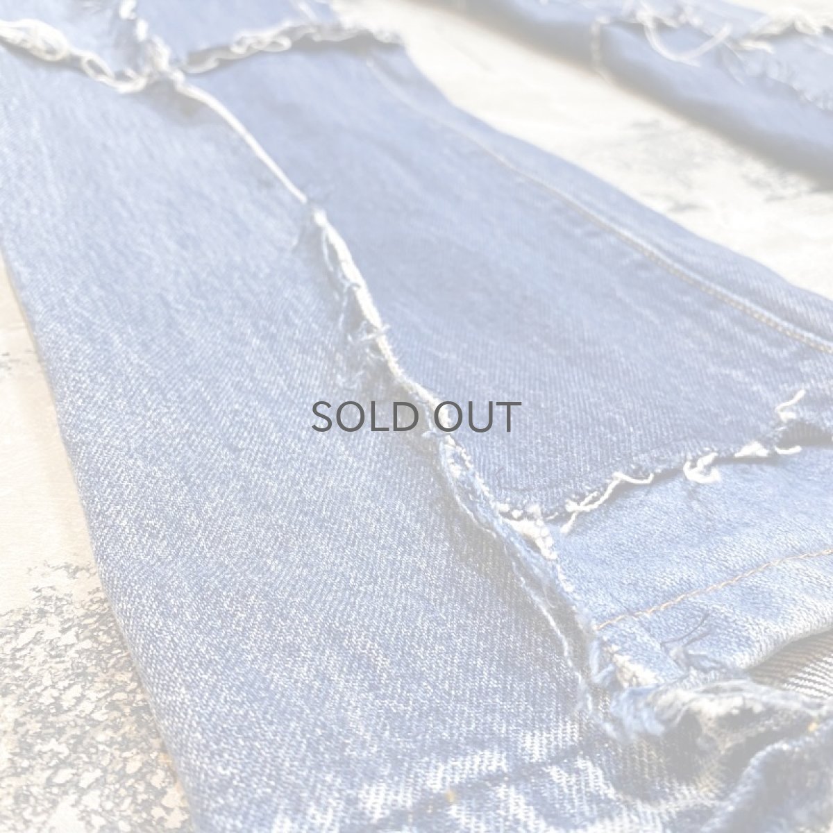 画像7: 【Wiz&Witch】”DIRTY BEAUTIFUL” NOMAD BLUE DENIM JEANS / W32 (7)