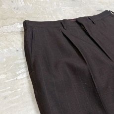 画像3: 【Wiz&Witch】SIDE TIE LINE WIDE SLACKS / W30 (3)