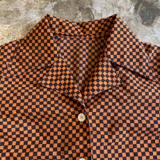 画像5: CHECKERED PATTERN S/S SHIRT / Ladies M  (5)