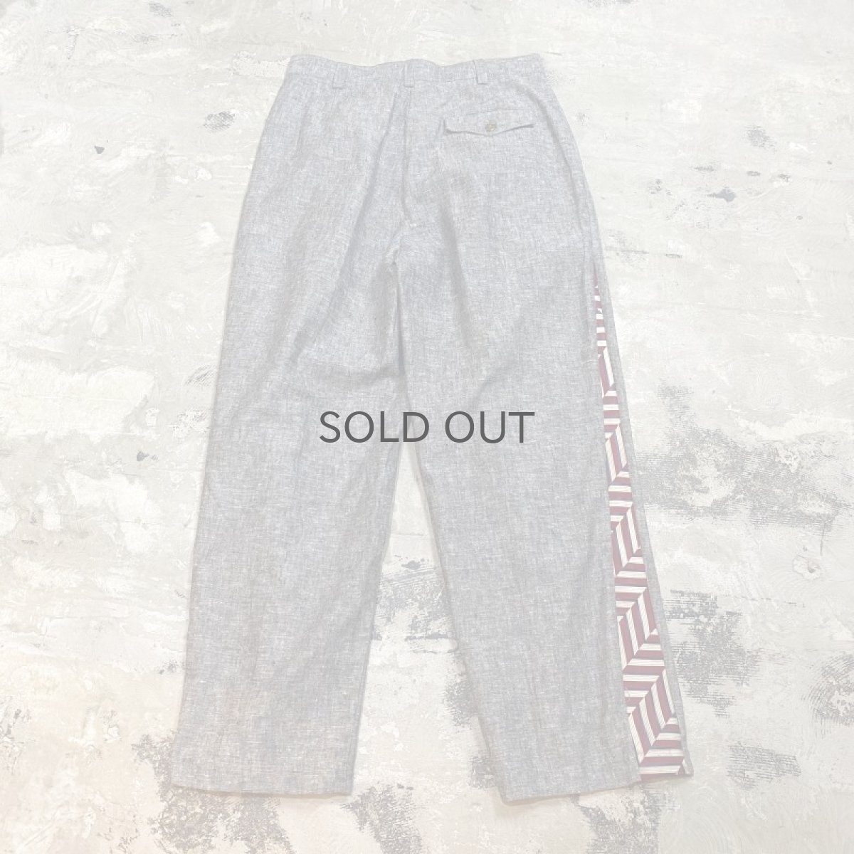 画像2: 【Wiz&Witch】SIDE TIE LINE WIDE SLACKS / W31 (2)