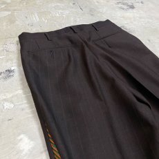 画像9: 【Wiz&Witch】SIDE TIE LINE WIDE SLACKS / W30 (9)