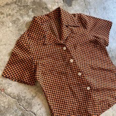 画像3: CHECKERED PATTERN S/S SHIRT / Ladies M  (3)