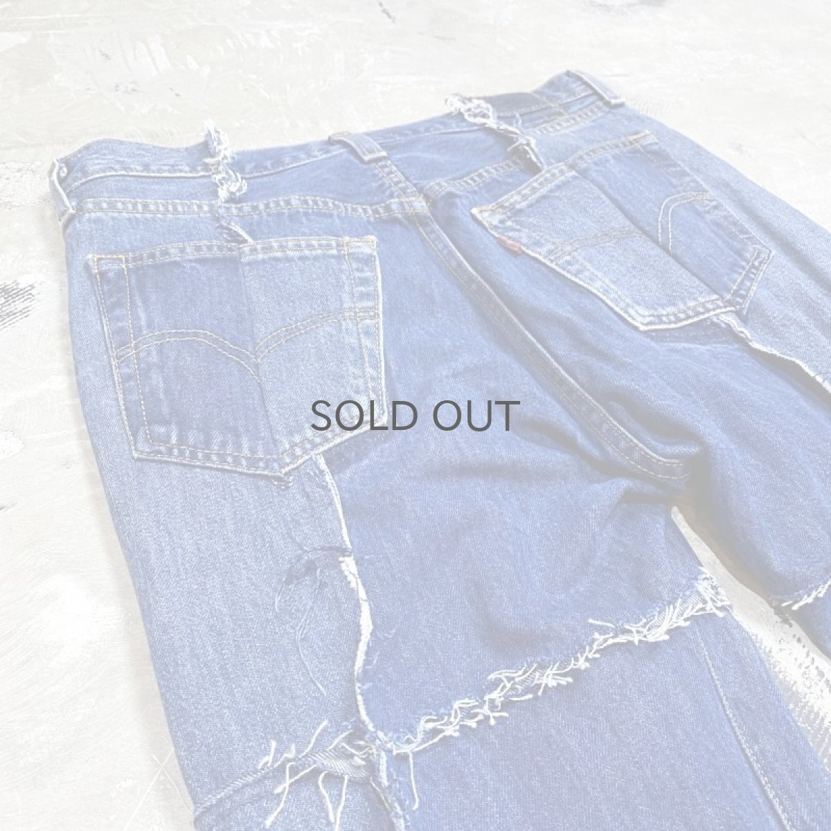 画像9: 【Wiz&Witch】”DIRTY BEAUTIFUL” NOMAD BLUE DENIM JEANS / W32 (9)